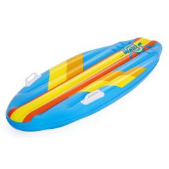 Oppustelig surfboard blå 114x46cm luftmadras til pool