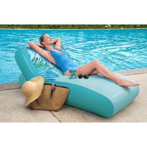 Bestway oppustelig loungestol turkis 176x107cm