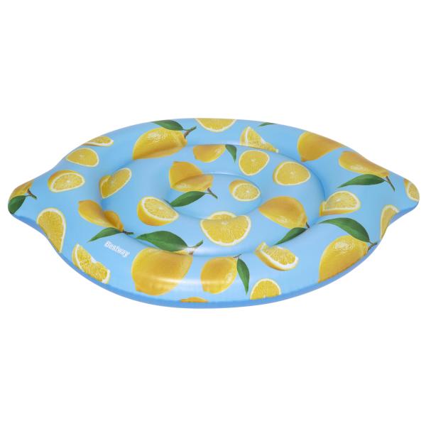 Bestway oppustelig luftmadras citron 176x122cm