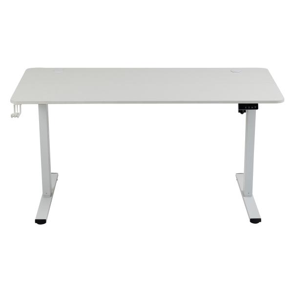 Hæve sænkebord 140x60cm hvid + Martin kontorstol