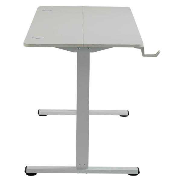 Hæve sænkebord 140x60cm hvid + Martin kontorstol