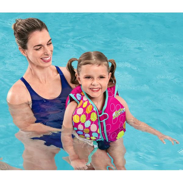 Bestway Swim Safe lyserød 3-6 år