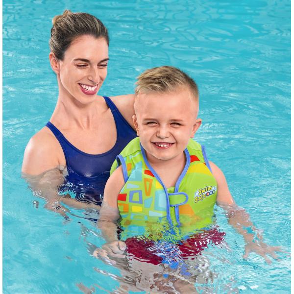 Bestway Swim Safe grøn 3-6 år