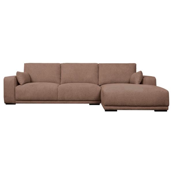 Billede af Furnhouse California højrevendt stof brun 305x173x85cm