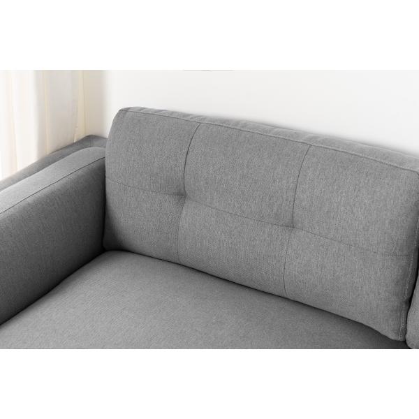 Napoli højrevendt stof grå