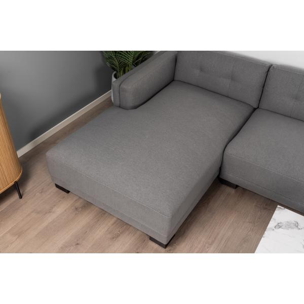 Napoli venstrevendt stof grå