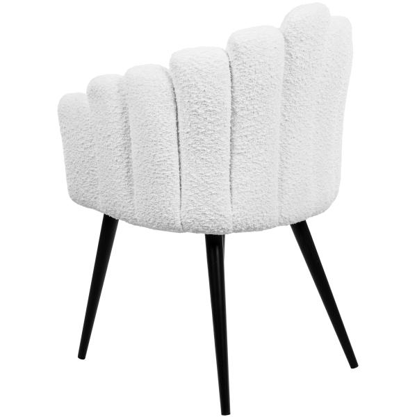 Jasmin teddy hvid/sort