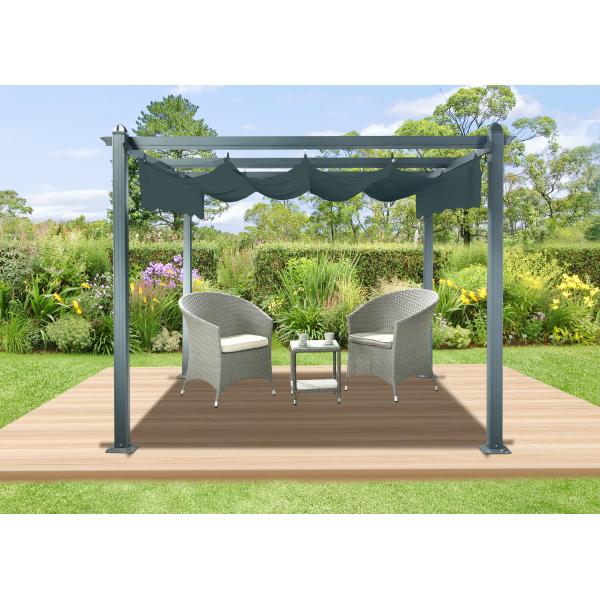 Essence pergola med dug 9m2