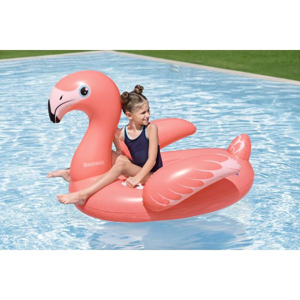 Bestway oppustelig flamingo ø138x107cm