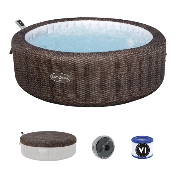 Lay-Z Spa Bali AirJet brun