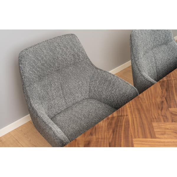 Louise med drejefunktion teddy mørkegrå