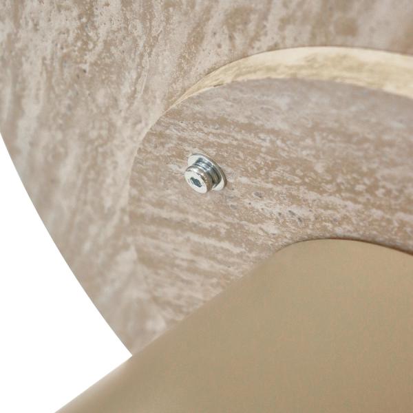 Tango sofabord beige travertin ø60x40cm