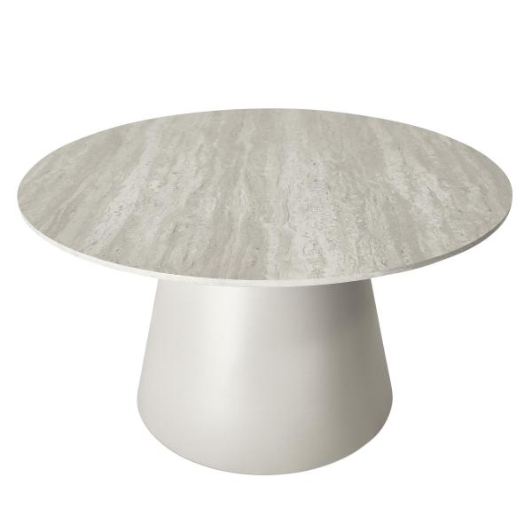 Tango sofabord grå travertin ø80x45cm