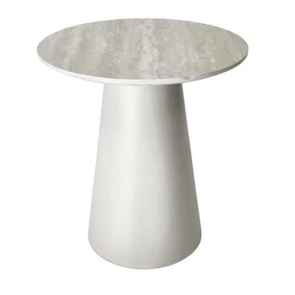 Tango sofabord grå travertin ø45x50cm