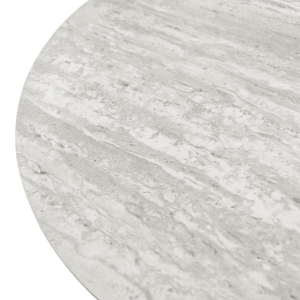 Tango sofabord grå travertin ø60x40cm