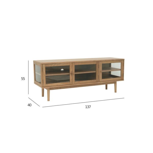 Svendborg tv-bord egetræs finér