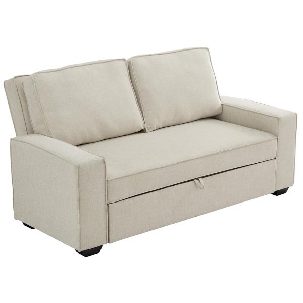 Detroit 3 pers. stof beige