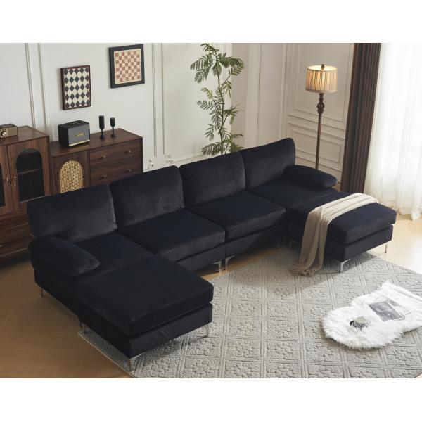 Pablo modulsofa velour sort
