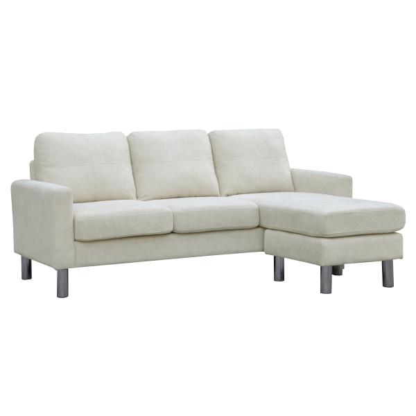 Atlanta højre-/venstrevendt stof beige