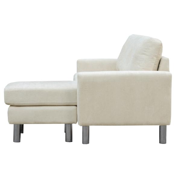 Atlanta højre-/venstrevendt stof beige
