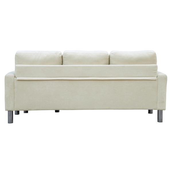Atlanta højre-/venstrevendt stof beige