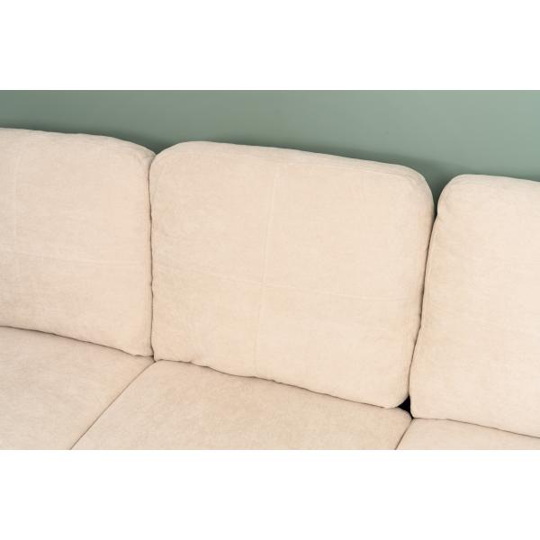 Atlanta højre-/venstrevendt stof beige