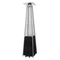 Terrassevarmer med flamme 227cm sort