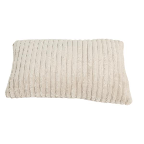 Pude imiteret pels beige 60x40cm