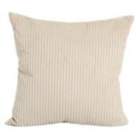 Pude fløjl beige 50x50cm