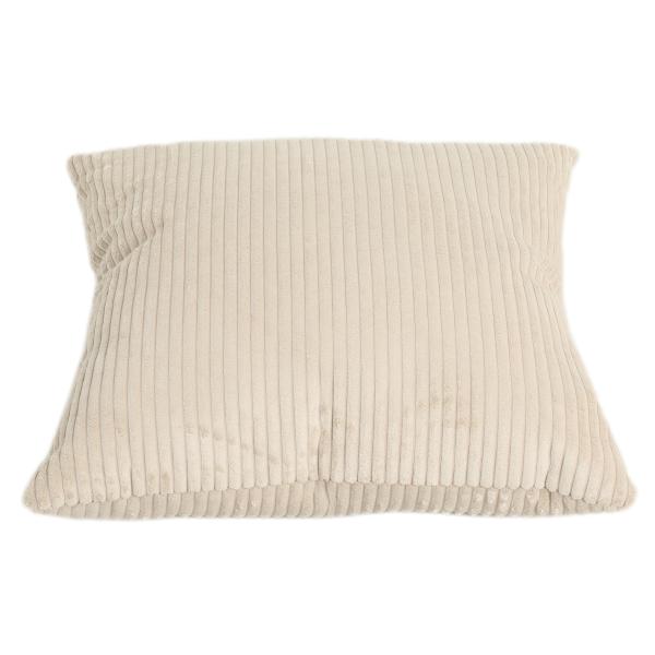 Pude fløjl beige 50x50cm