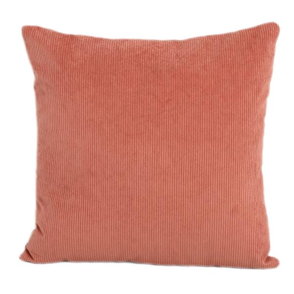 Pude fløjl rosa 50x50cm
