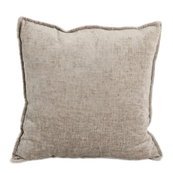 Pude velour gråbrun 50x50cm