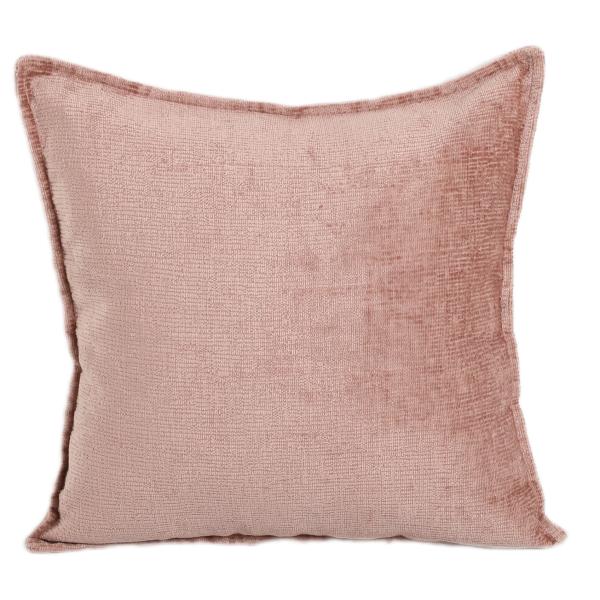 Pude velour rosa 50x50cm