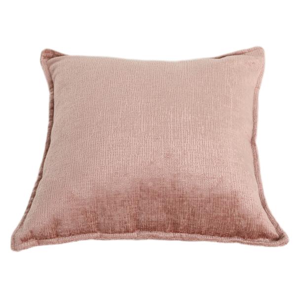 Pude velour rosa 50x50cm