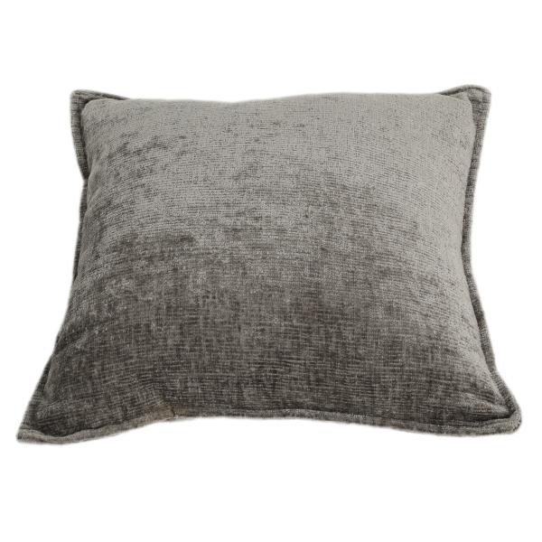 Pude velour grå 50x50cm