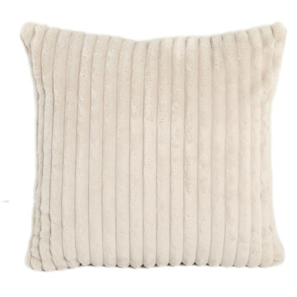 Pude imiteret pels beige 50x50cm