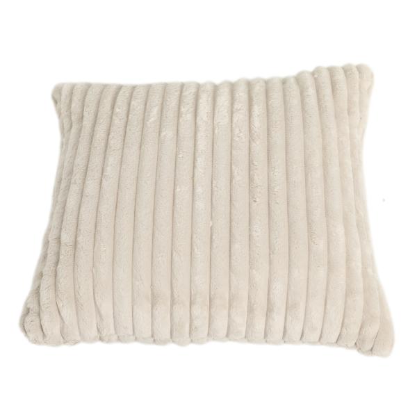 Pude imiteret pels beige 50x50cm