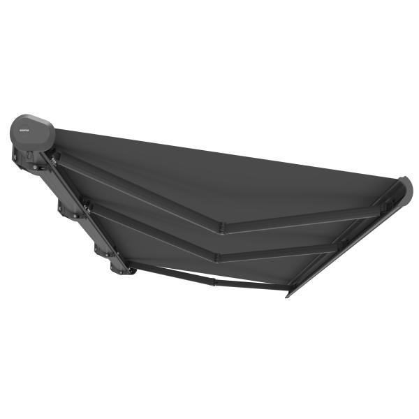 Elektrisk markise lukket 700x300cm antracitgrå/antracitgrå