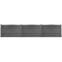 Komposithegnsæt 400x104cm antracitgrå