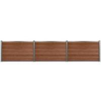 Komposithegnsæt 400x104cm brun