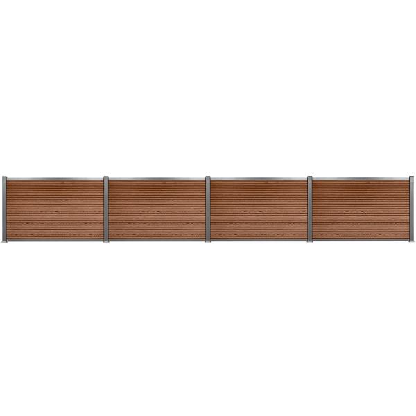 Komposithegnsæt 531x104cm brun