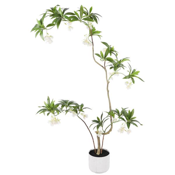 Kunstig Elaeocarpus-blomstertræ 120 cm