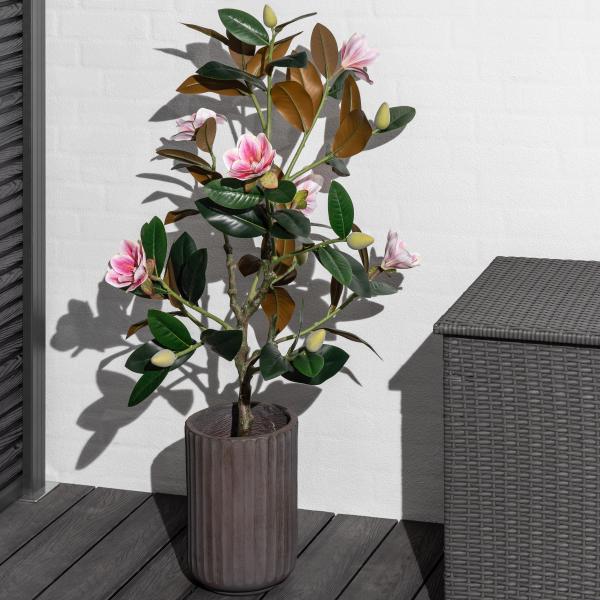 Kunstig magnolia-blomstertræ 120 cm