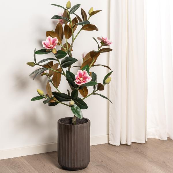 Kunstig magnolia-blomstertræ 120 cm