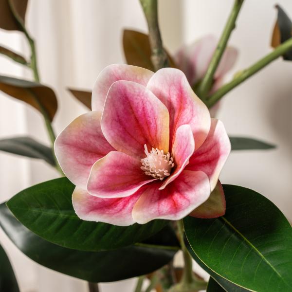 Kunstig magnolia-blomstertræ 120 cm