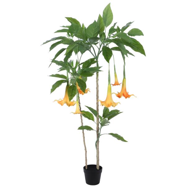 Kunstig Daturatræ orange 140 cm