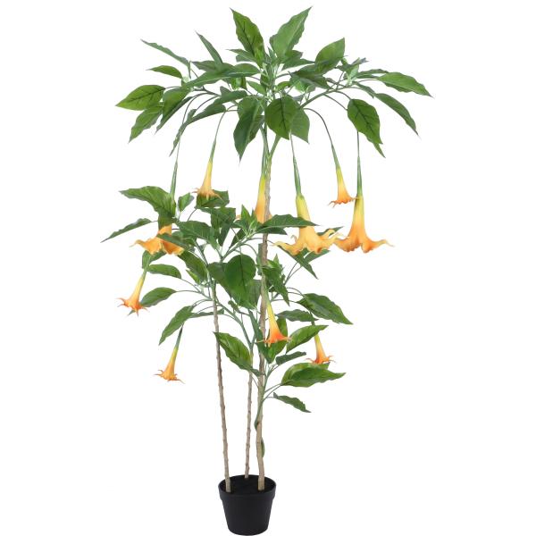 Kunstig Daturatræ orange 160 cm