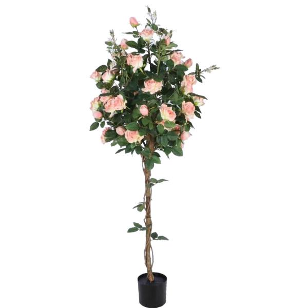Kunstig Rosetræ lyserød 160 cm