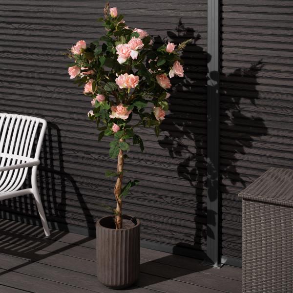 Kunstig Rosetræ lyserød 160 cm