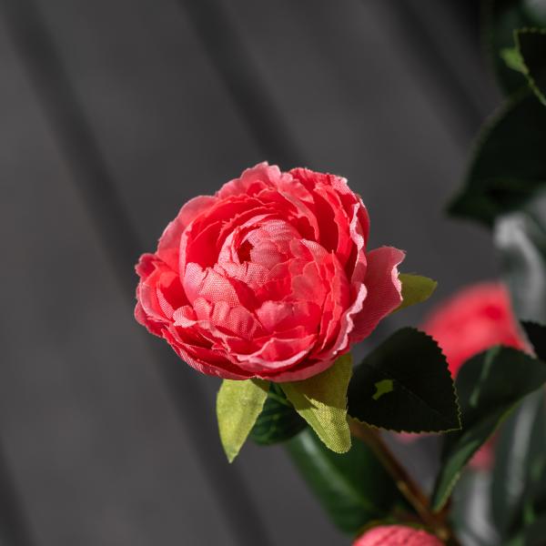Kunstig kamelia japansk rosetræ lyserød 90 cm